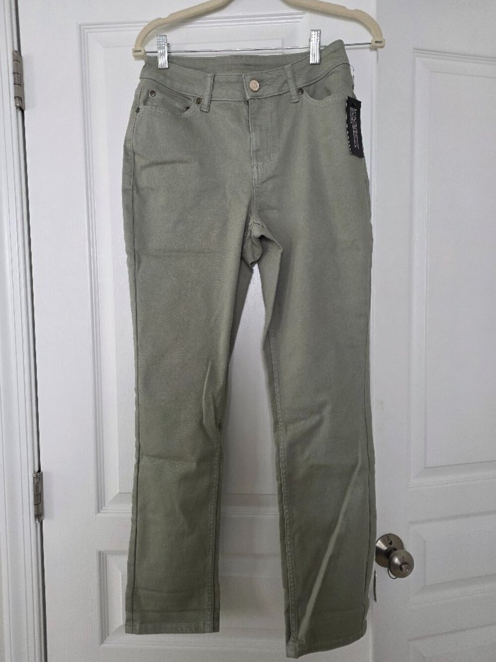 Martha Stewart Signature Green Skinny Jeans Pants Size 2